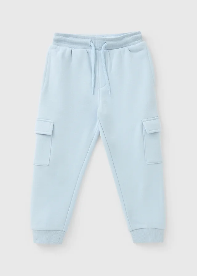 Boys Light Blue Cargo Jogging Bottoms (1-7yrs)