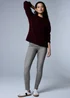 Rose Grey Pull On Jeggings - Size 08 29 leg Image 2