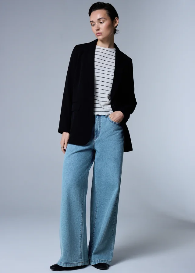 Light Wash Wide Leg Jeans