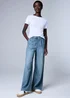Midwash Comfort Wide Leg Jeans - Size 08 29 leg Image 1