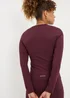 Souluxe Burgundy Fitted Long Sleeve Sports T-Shirt - Size 6 Image 3