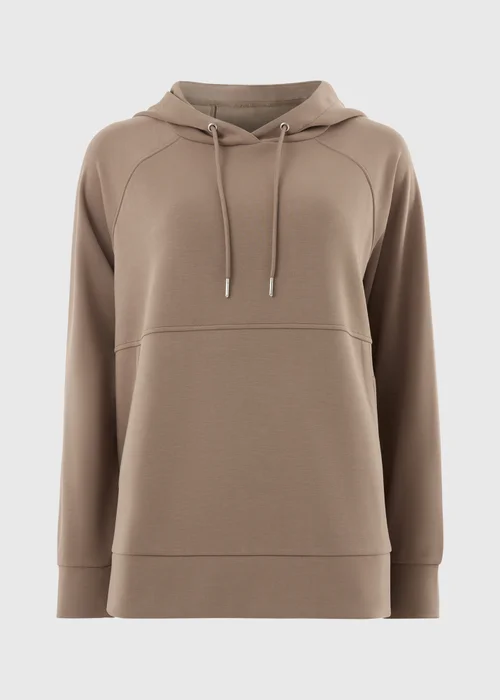 Souluxe Mink Sand Wash Longline Hoodie - Small Image 4