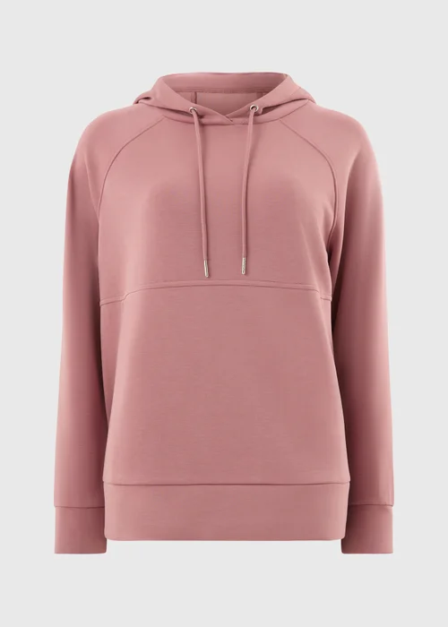 Souluxe Rose Sand Wash Longline Hoodie - Small Image 4