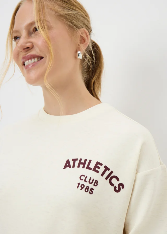 Souluxe Oatmeal Graphic Print Sweatshirt