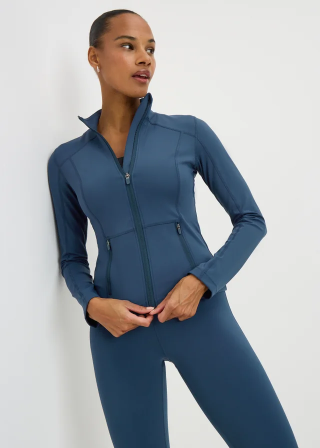 Souluxe Navy Zip Through Sports Jacket