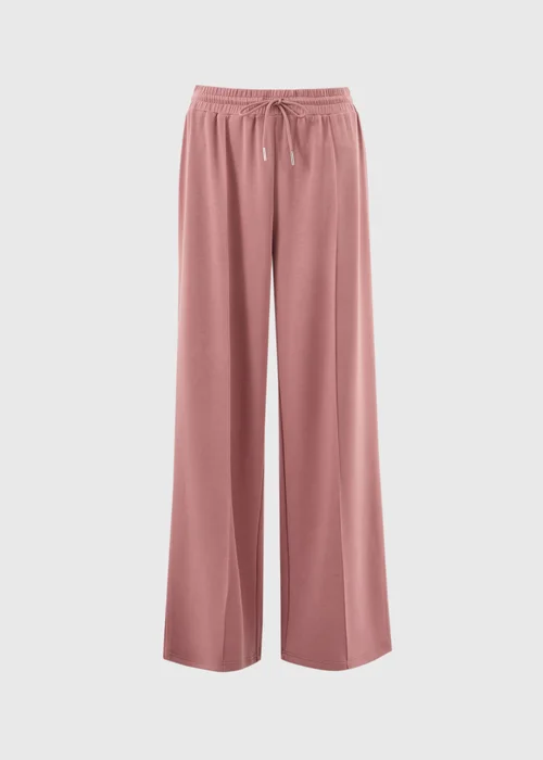 Souluxe Rose Wide Leg Jogging Bottoms - Small Image 3