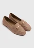 Taupe Metal Bar Loafers - Size 5 Image 1