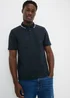 Navy Tipped Polo Shirt - Small Image 1