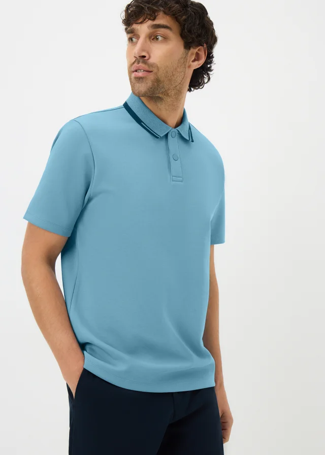 Blue Tipped Polo Top