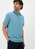 Blue Tipped Polo Top - Small Image 1