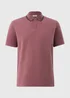 Light Burgundy Tipped Polo Shirt - Small Image 4