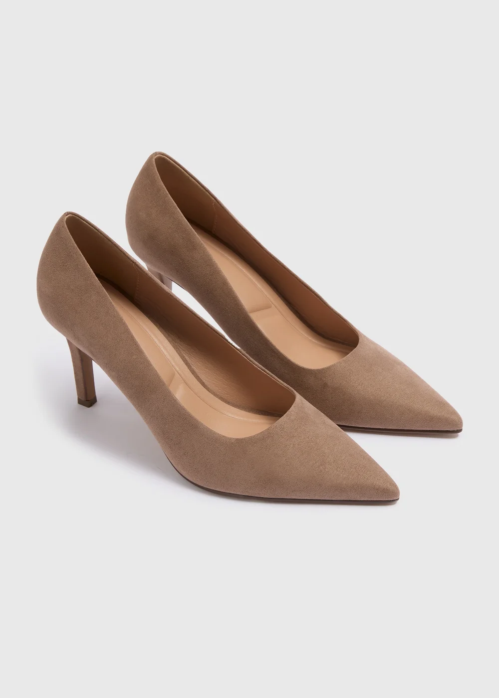 Taupe Pointed Court Heels - Size 4 Image 1