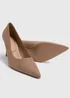 Taupe Pointed Court Heels - Size 4 Image 2