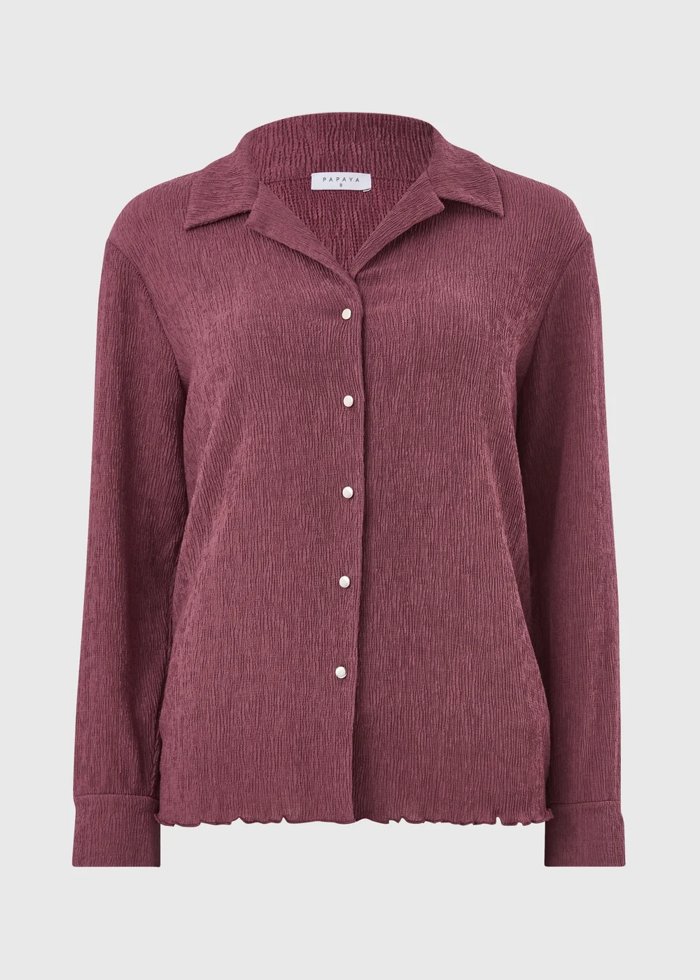 Berry Textured Co Ord Shirt - Size 8 Image 4