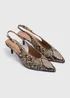 Snake High Vamp Point Heels - Size 3 Image 1