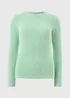 Green Ribbed Long Sleeve Top - Size 8 Image 4