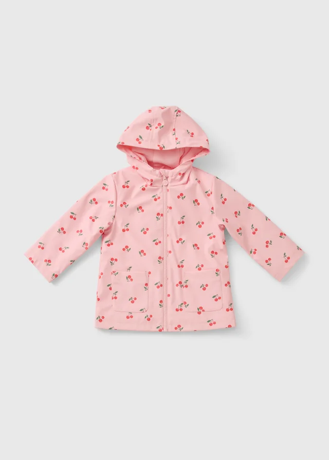 Girls Pink Cherry Mac (1-7yrs)