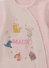Harry Potter Baby Pink Ribbed Magic Sleepsuit & Bib Set (Newborn-12mths) - Up to 1 Month Image 2