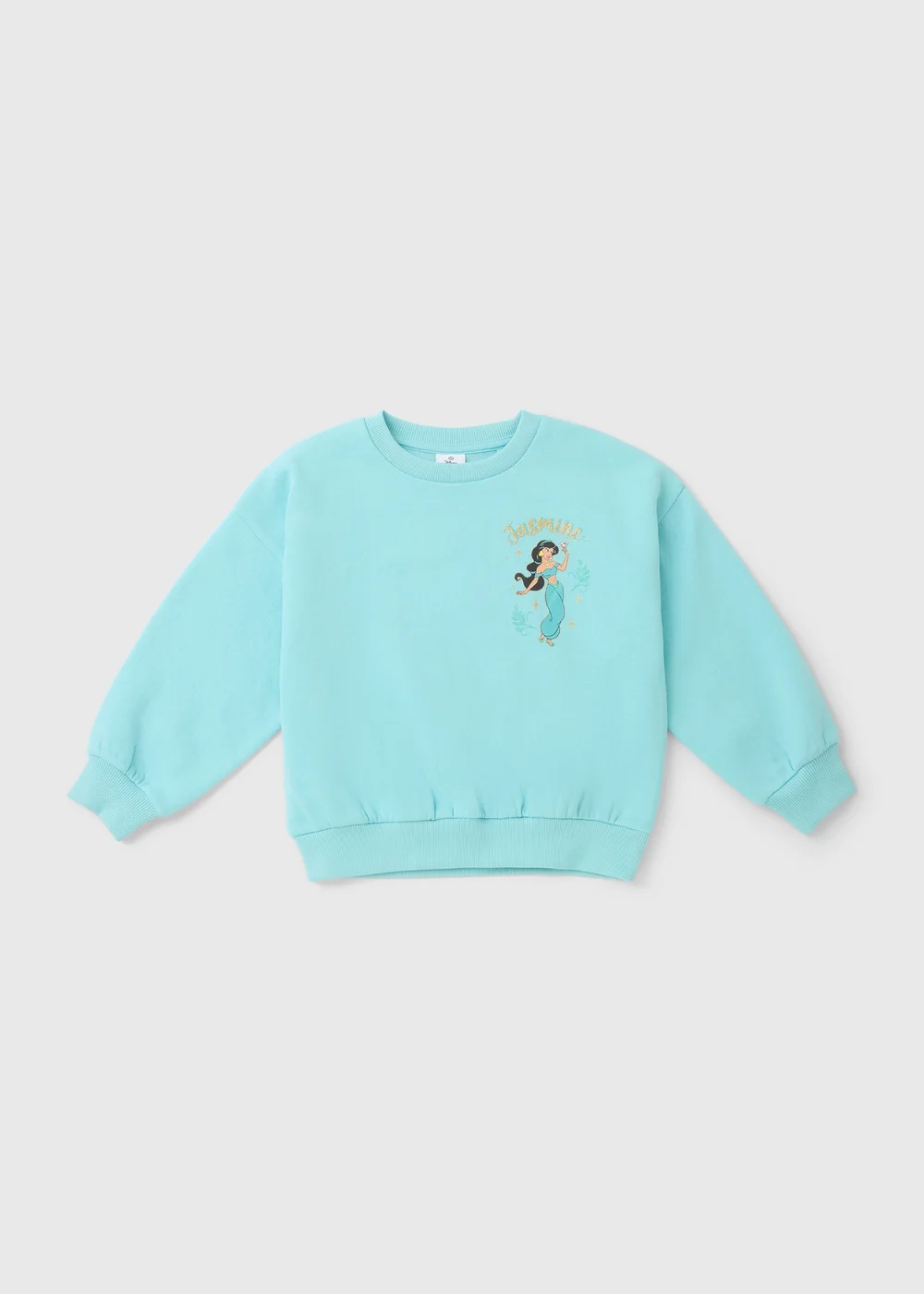 Disney Girls Blue Princess Jasmine Sweatshirt (3-8yrs) - 3-4 Yrs Image 1