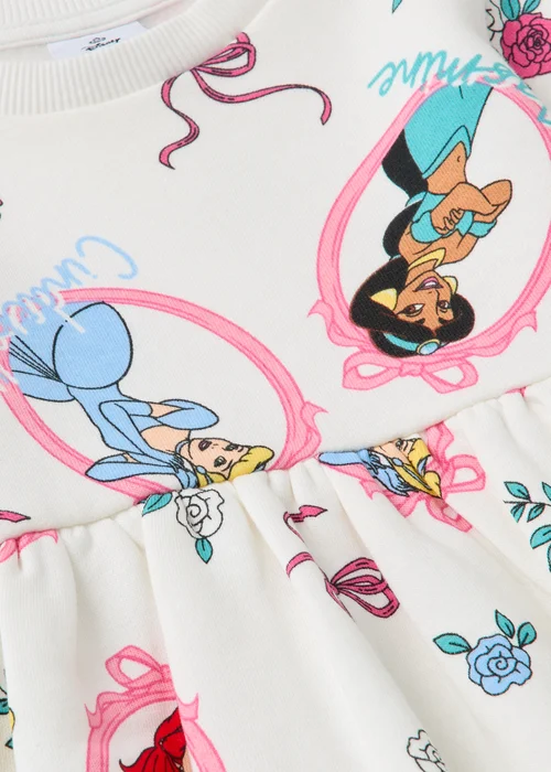 Disney Princess Girls Cream Sweater Dress (3-9yrs) - 6-7 Yrs Image 2