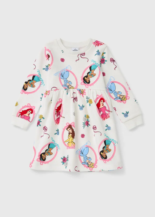 Disney Princess Girls Cream Sweater Dress (3-9yrs)
