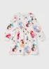 Disney Princess Girls Cream Sweater Dress (3-9yrs) - 6-7 Yrs Image 1