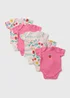 5 Pack Baby Multicolour Fruit Bodysuits (Newborn-23mths) - First Size Image 1