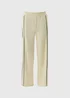Cream Scuba Piped Co Ord Trousers - Size 20 29 leg Image 4