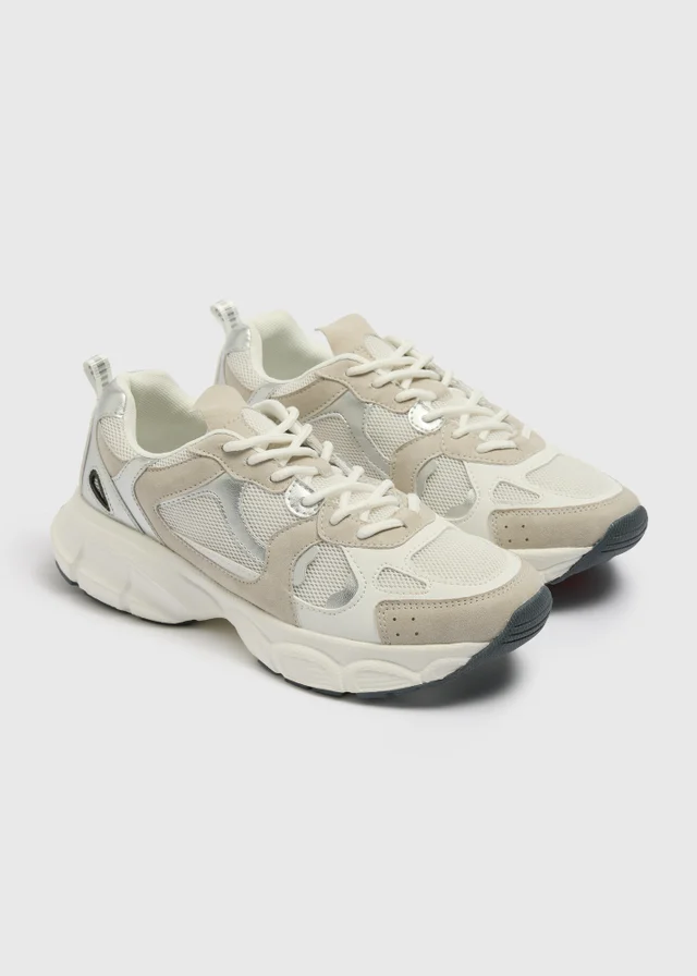 Grey/White Runner Trainers