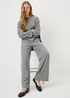Grey Soft Touch Co Ord Trousers - Size 16 29 leg Image 1