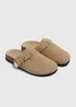 Taupe Footbed Closed Toe Sandals - Size 3 Image 1