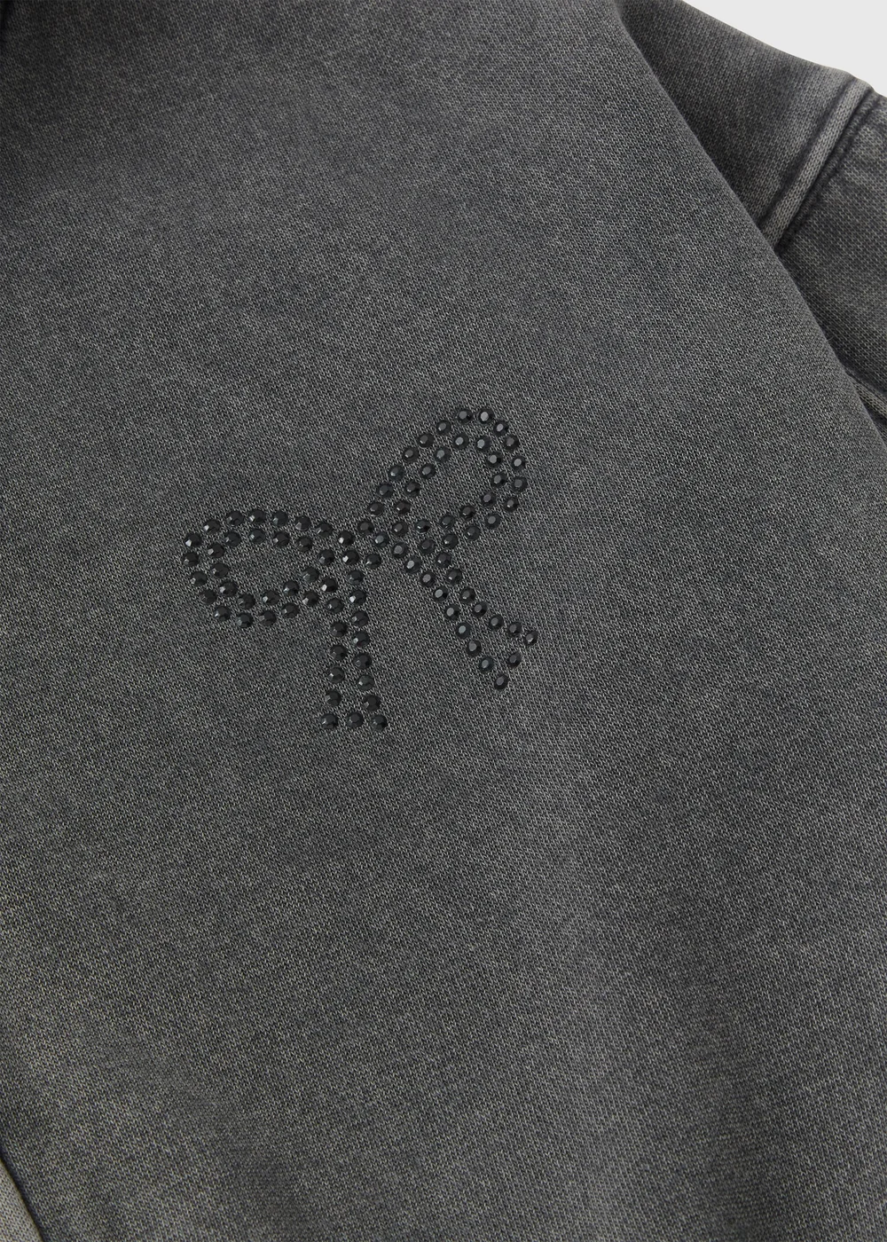 Girls Grey Acid Wash Zip Up Hoodie (7-15yrs) - 11 Yrs Image 2