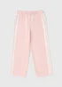 Girls Pink Tapered Wide Leg Jogging Bottoms (7-15yrs) - Age 7 Years Image 1
