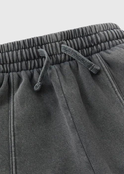 Girls Grey Acid Wash Wide Leg Jogging Bottoms (7-15yrs) - Age 7 Years Image 2