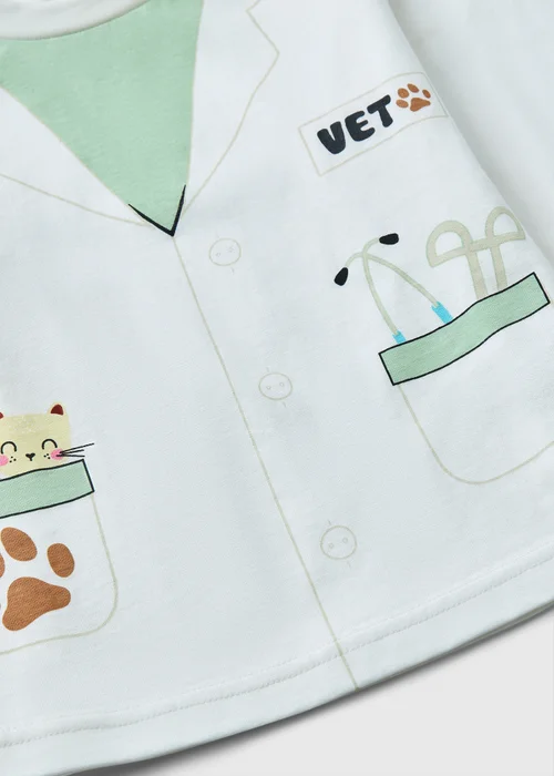 Kids Green Vet Dress Up Pyjama Set (1-7yrs) - 1 to 1 half years Image 2