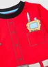 Kids Red Firefighter Dress Up Pyjama Set (1-7yrs) - 1 to 1 half years Image 2
