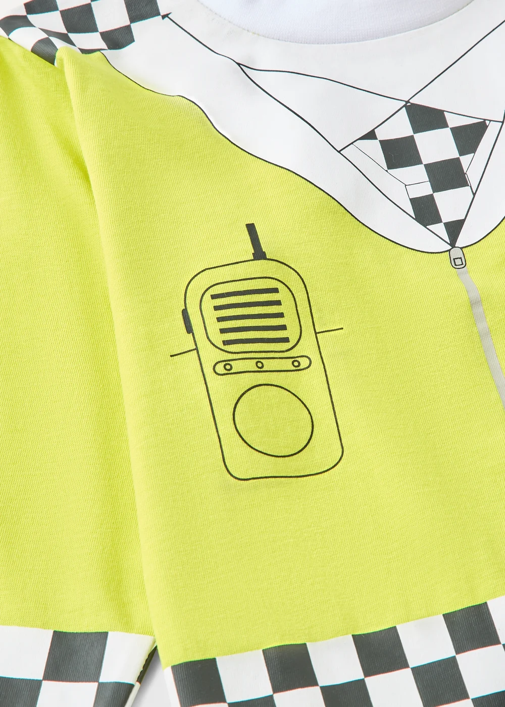 Boys Yellow Dress Up Police Pyjama Set (1-7yrs) - 1 to 1 half years Image 2