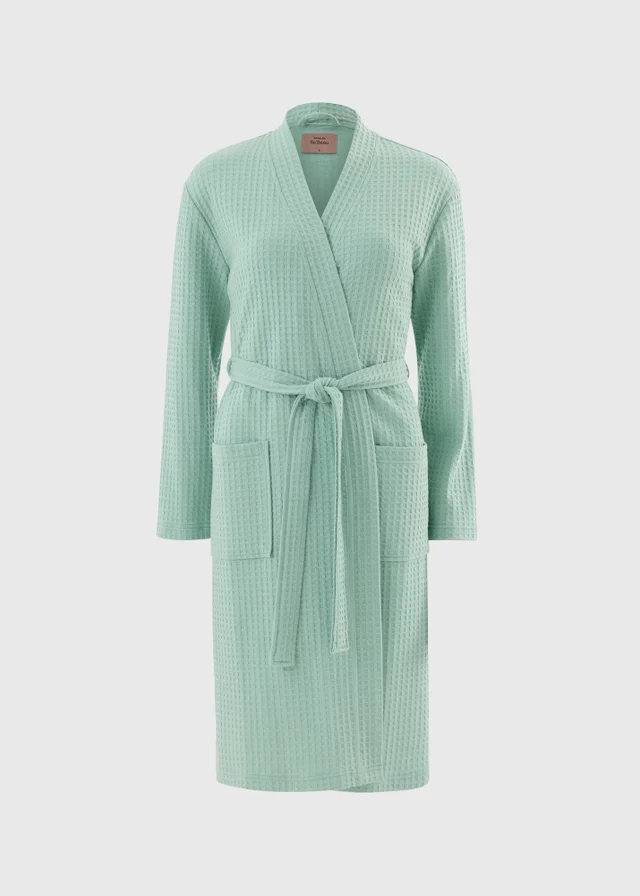 Green Waffle Dressing Gown