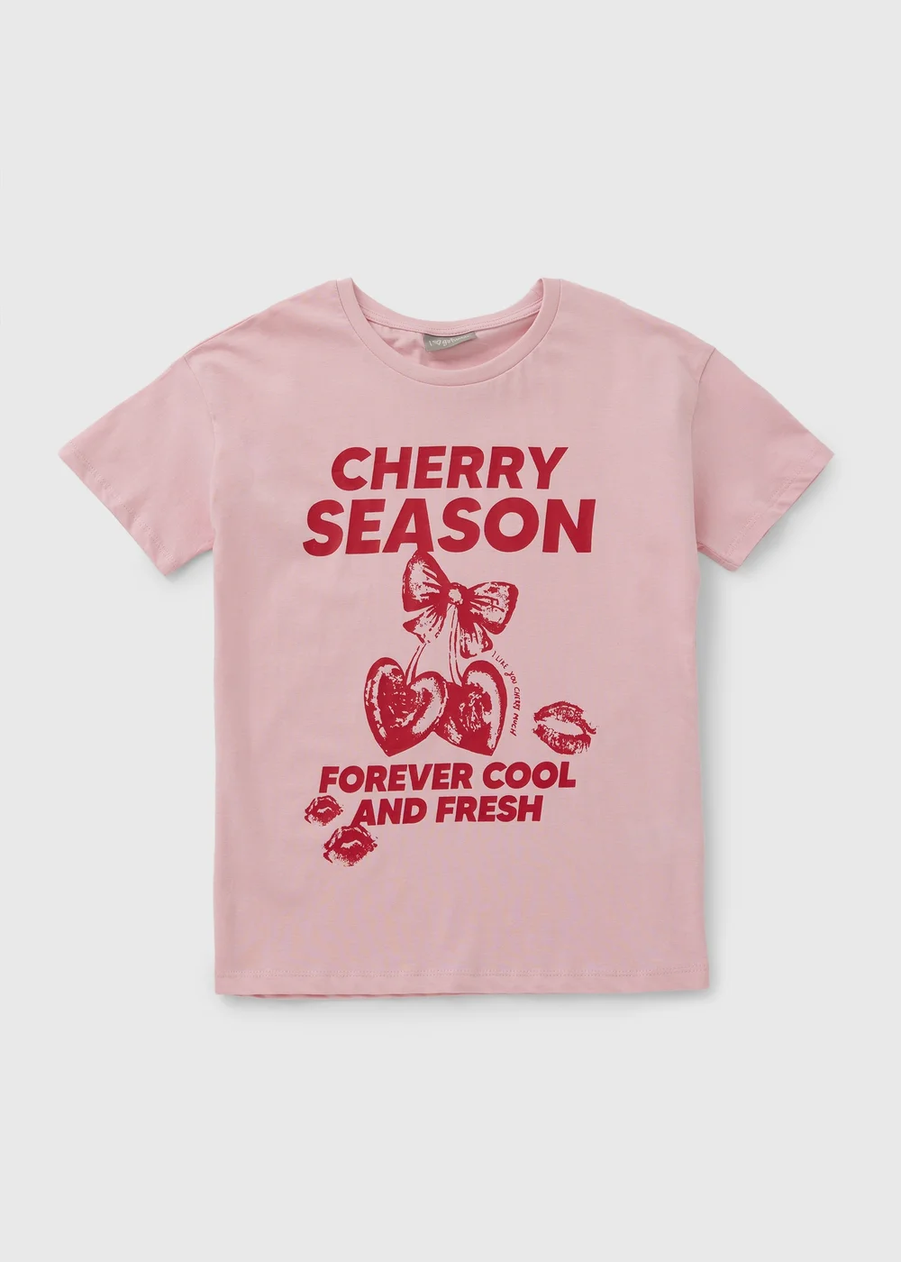 Girls Pink Cherry Season T-Shirt (7-15yrs) - Age 7 Years Image 1