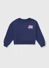Girls Navy Sport New York Sweatshirt (7-15yrs) - 7 Yrs Image 1