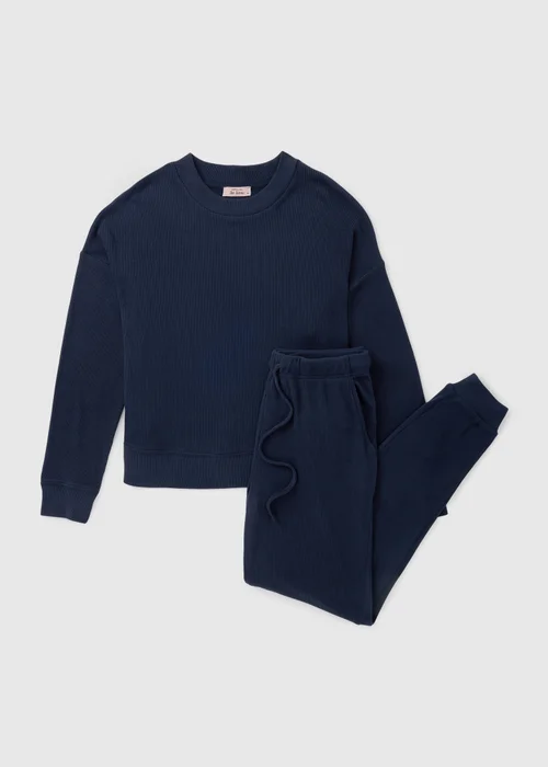 Navy Cuffed Lounge Set - Extra small Image 3