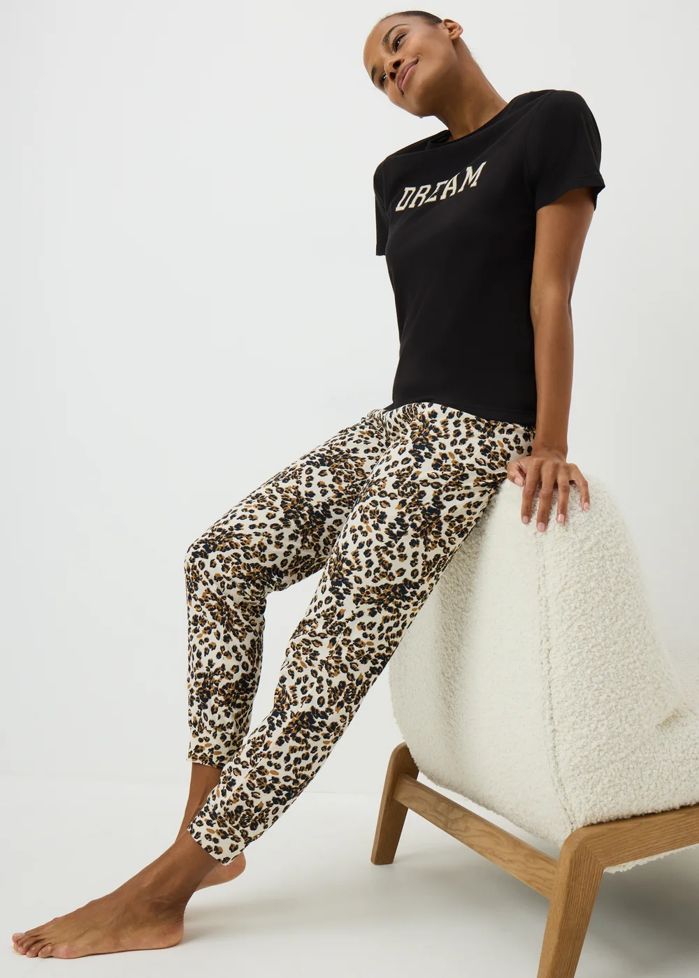 Black Leopard Dream Pyjama Set - Extra small Image 1