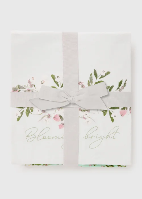 Green Floral Cuffed Pyjama Set - Extra small Image 3