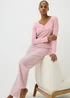 Pink Henley Stripe Pyjama Set - Extra small Image 1