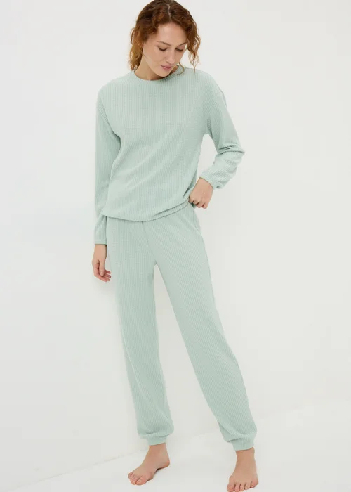 Green Waffle Cuff Lounge Set - XS Image 1