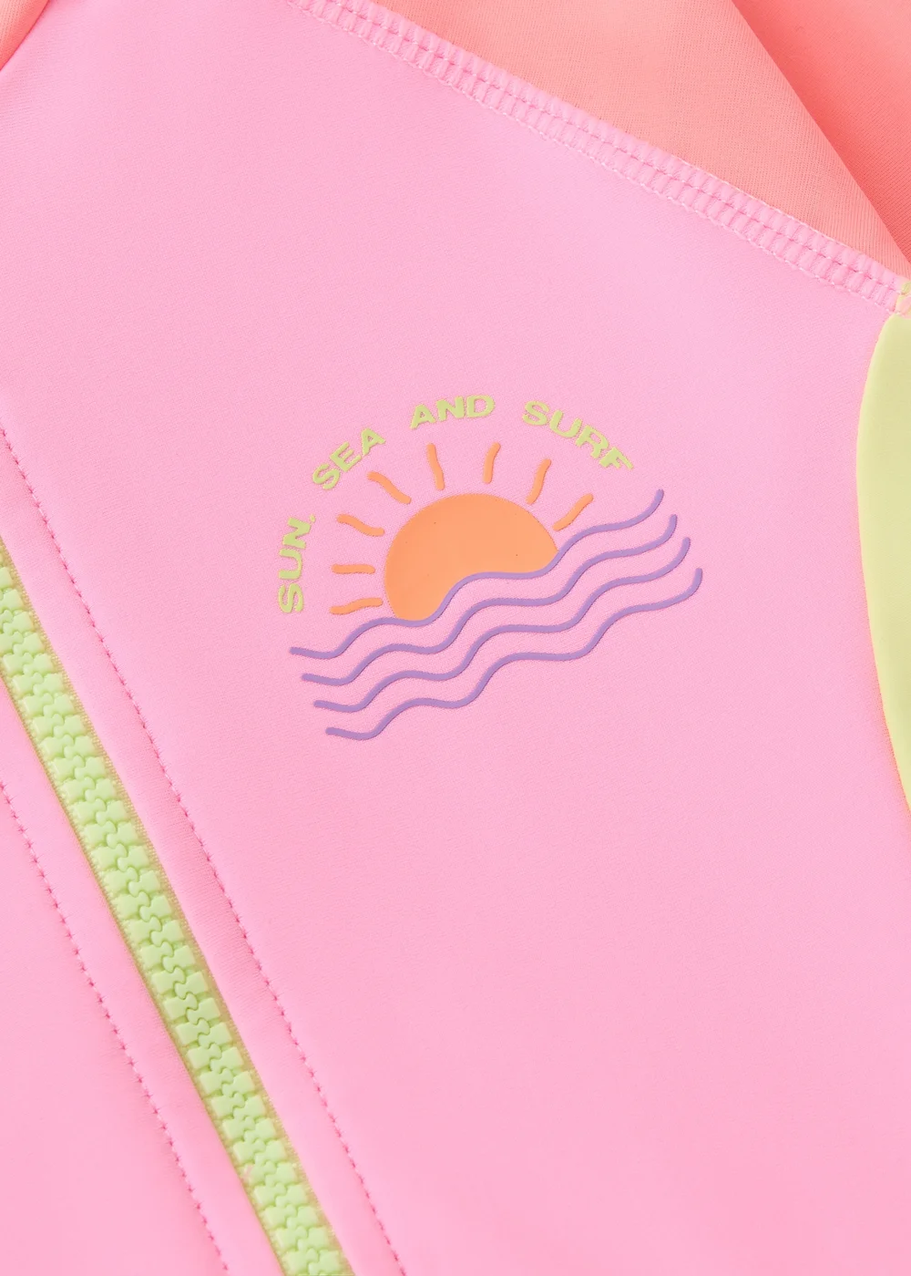 Girls Multicolour Long Sleeve Swimsuit (6-15yrs) - Age 6 - 7 Years Image 2