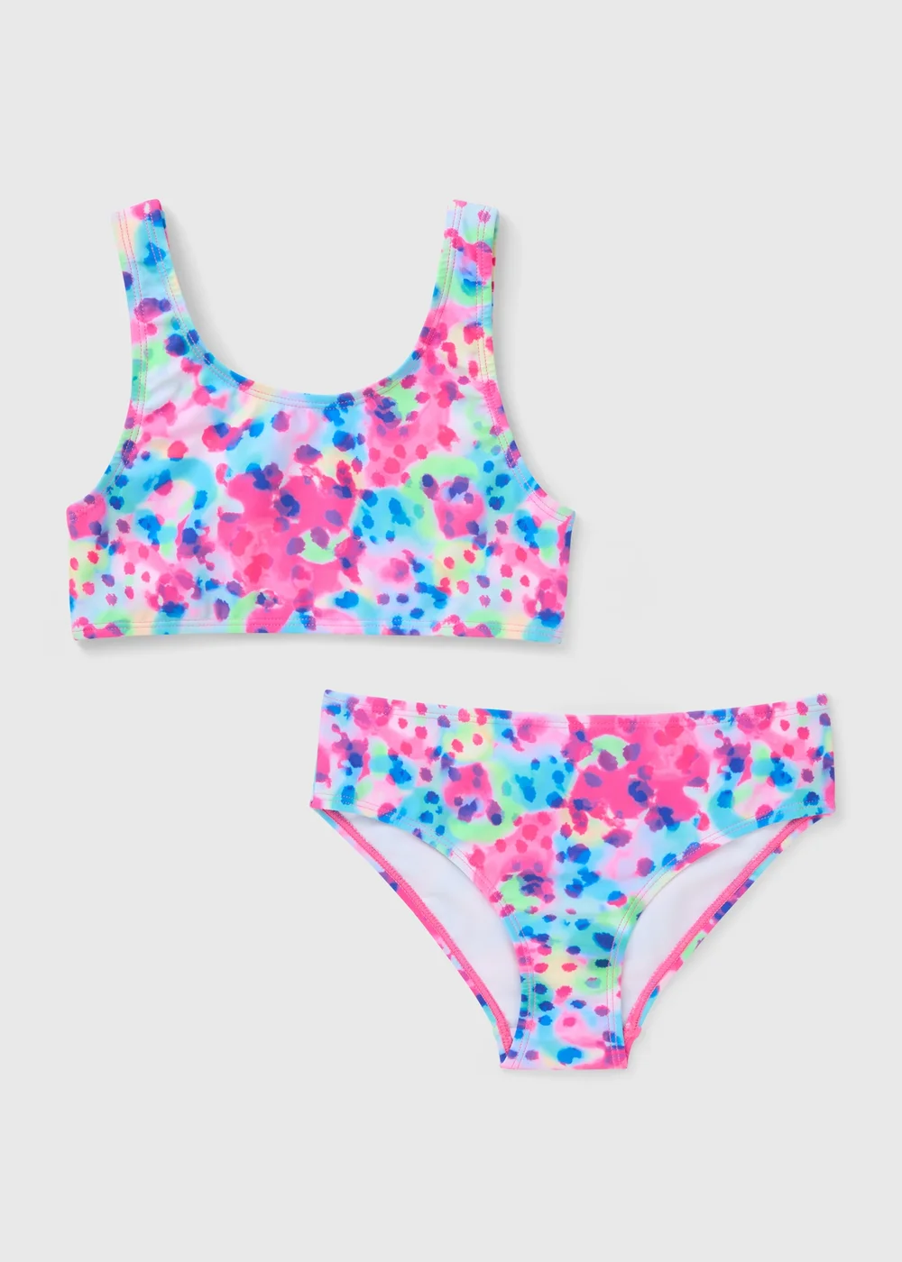 Girls Multicolour Patterned Bikini (6-15yrs) - Age 6 - 7 Years Image 1