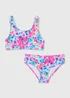 Girls Multicolour Patterned Bikini (6-15yrs) - Age 6 - 7 Years Image 1