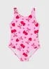 Girls Pink Cherry Swimsuit (6-15yrs) - Age 6 - 7 Years Image 1