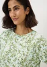 Sage Green Floral T-Shirt Nightie - Extra small Image 2